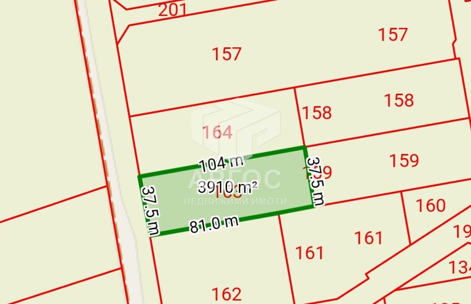 Продава парцел район – с.Тополи - Агенция за недвижими имоти Варна - Екипът, имот 1