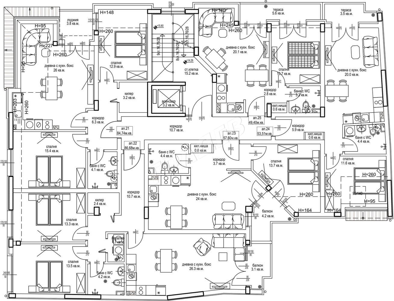 НОВО СТРОИТЕЛСТВО!!!  Тристаен апартамент в района на Цветен квартал - Агенция за недвижими имоти Варна - Екипът, имот 2