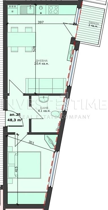 Тристаен апартамент в нова сграда, кв Погреби - Агенция за недвижими имоти Варна - Екипът, имот 1